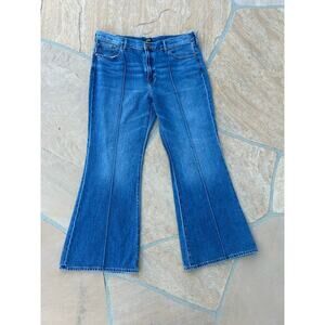 Express Women's Blue Flare Jeans